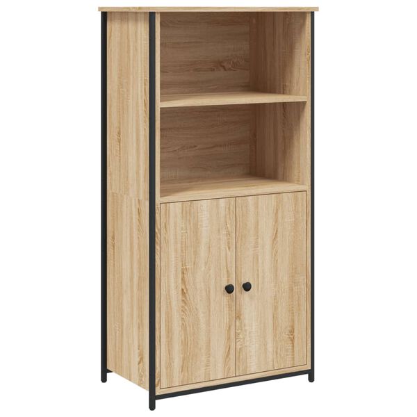 vidaXL Highboard sonoma eik 62x36x121,5 cm konstruert tre