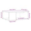 vidaXL Salongbord artisan eik 90x67x33 cm konstruert tre