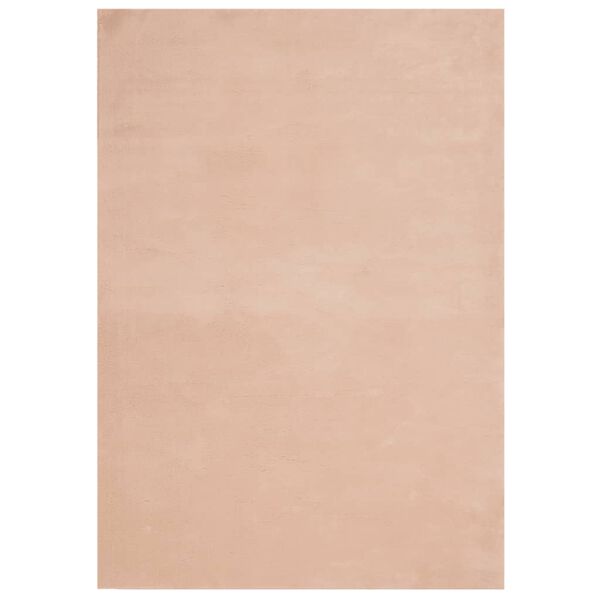 vidaXL Teppe HUARTE kort luv mykt og vaskbart blush 160x230 cm