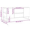 vidaXL Salongbord sonoma eik 102x44,5x50 cm konstruert tre