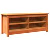 vidaXL Oppbevaringsbenk Vokset Brun 110 x 38 x 45,5 cm Massiv furu