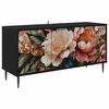 vidaXL TV-skap BORNE 102 x 33 x 51 cm Svart eik Konstruert tre