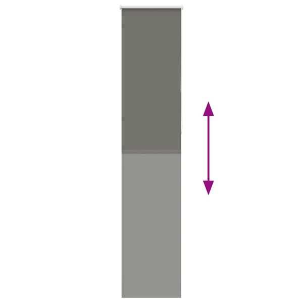 vidaXL Rullegardin lystette 50x230 cm stoff bredde 45,7 cm polyester