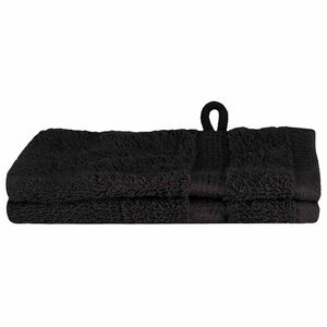vidaXL Gjesth&aring;ndkle SOLUND 2 stk. Svart 15 x 21 cm 550 gsm
