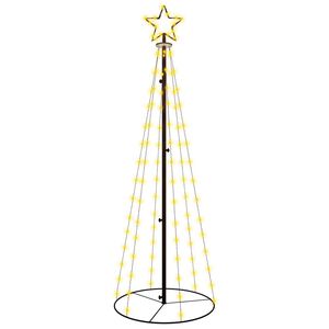 vidaXL Juletre kjegleformet varmhvit 108 lysdioder 70x180 cm