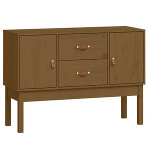 vidaXL Skjenk honningbrun 110x40x78 cm heltre furu