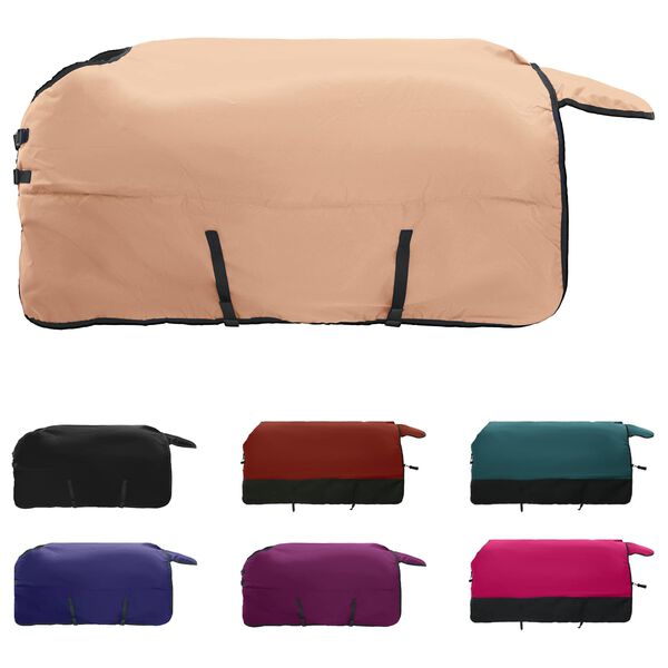 vidaXL Hestepledd Cappuccino 135 cm Polyester