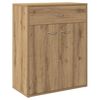 vidaXL Skjenk artisan eik 60x30x75 cm konstruert tre