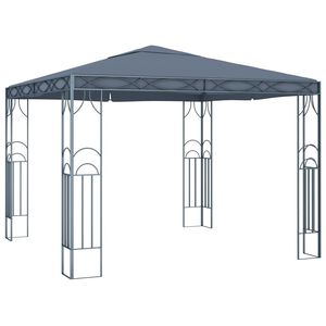 vidaXL Paviljong 300x300 cm antrasitt