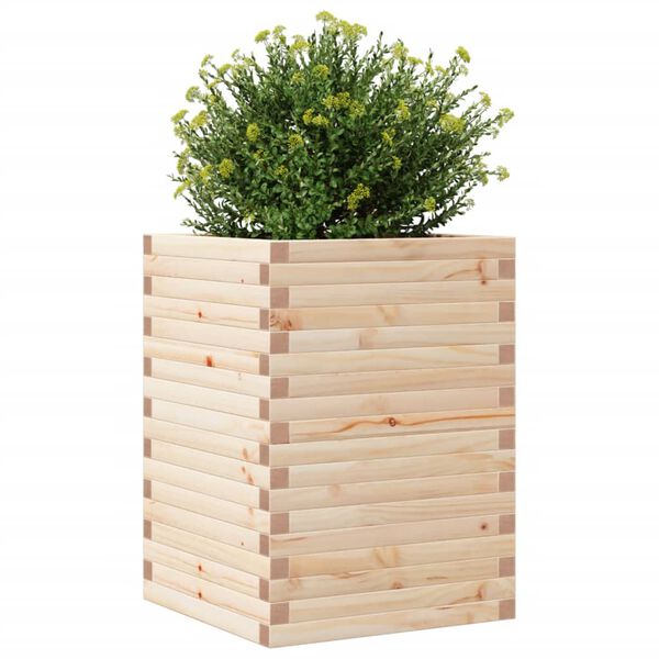 vidaXL Plantekasse 50x50x68,5 cm heltre furu