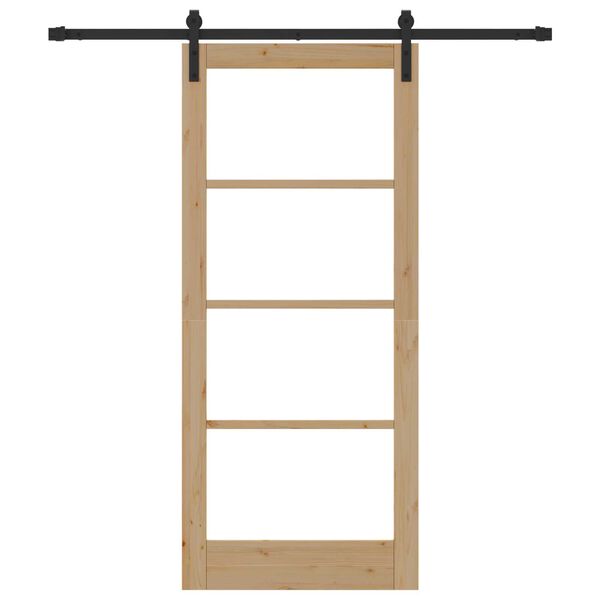 vidaXL Skyved&oslash;r ORKDAL Naturlig og svart 86 x 198,5 cm