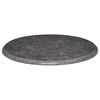 vidaXL Bordplate svart &Oslash;60x2,5 cm marmor