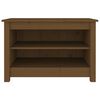 vidaXL Skobenk honningbrun 70x38x45,5 cm heltre furu