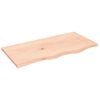 vidaXL Bordplate 80x40x2 cm ubehandlet heltre eik