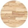 vidaXL Bordplate rund &Oslash;70x2 cm heltre akasie