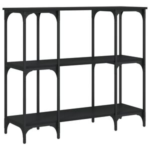 vidaXL Konsollbord svart 102x35x90 cm konstruert tre