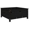 vidaXL Hageplantekasse svart 82,5x82,5x39 cm heltre furu