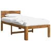vidaXL Enkelt Senge Ramme med Hodegjerde ROSTOCK Naturlig 90 x 200 cm