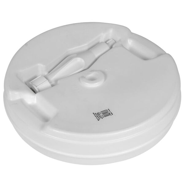 EDA Parasollfot plast hvit