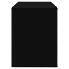 vidaXL Skoskap svart 80x35x45 cm konstruert tre
