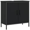 vidaXL Servantskap svart 60x30x60 cm konstruert tre