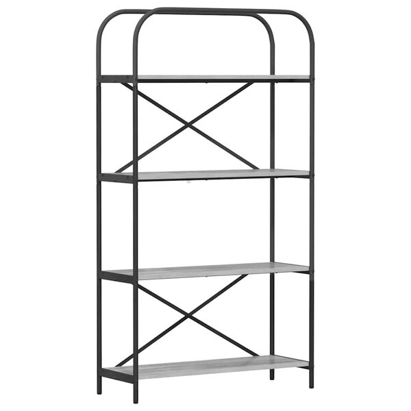 vidaXL Bokhylle Gr&aring; Sonoma 80 x 30 x 146 cm Konstruert tre