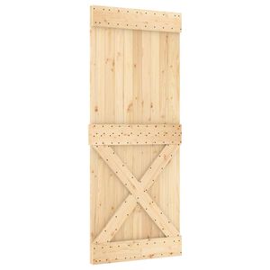 vidaXL Skyved&oslash;r NARVIK Naturlig og svart 85 x 210 cm (152,5 cm)