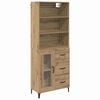 vidaXL H&oslash;yskap Artisan Eik 69,5 x 34 x 180 cm Konstruert tre