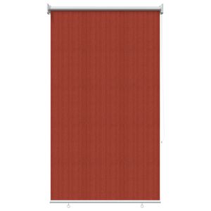 vidaXL Utend&oslash;rs Rullegardin 90% UV-blokk Terracotta 120 x 230 cm HDPE