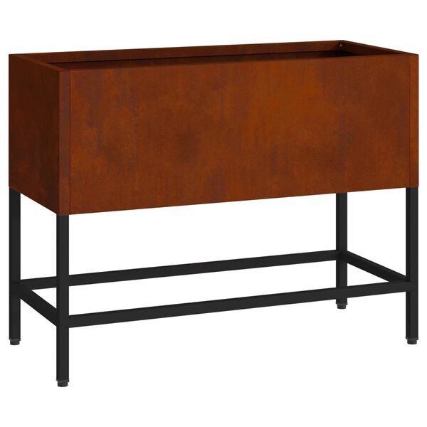 vidaXL Hevet Hageplante Rusten 60 x 26 x 45 cm Cortenst&aring;l