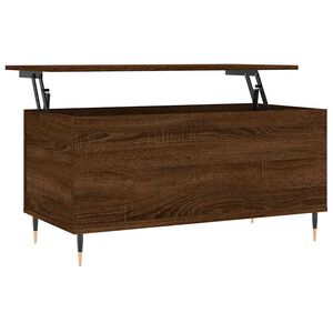 vidaXL Salongbord brun eik 90x44,5x45 cm konstruert tre