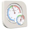 vidaXL Termohygrometer Hvit 7,5 x 7,5 x 1,2 cm ABS