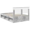 vidaXL Sengestamme med hodegjerde Betong 120 x 200 cm Konstruert tre