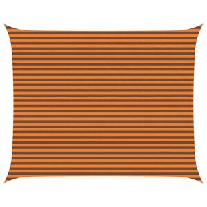 vidaXL Solskygge seil Oransje og Brunt 5 x 4 m 100% polyester Oxford
