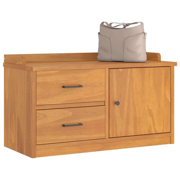 vidaXL Gangbenk SANDNES 87x40x50 cm heltre furu