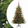 vidaXL Kunstig juletre med kuler 120 cm 150 LED-lys Varmhvit