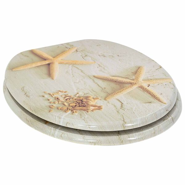 vidaXL Toalettsete 2 pcs Gul og hvit 44 x 38 cm MDF-plater