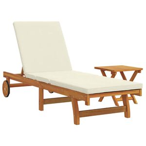 vidaXL Solstol 2 stk. Solid akasietre Brun