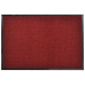 vidaXL D&oslash;rmatte r&oslash;d 90 x 120 cm PVC