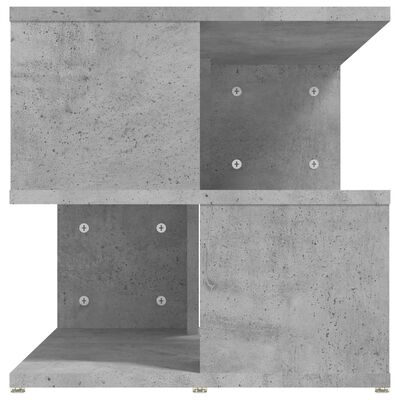 vidaXL Sidebord betonggrå 40x40x40 cm sponplate