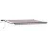 vidaXL Manuell utvidbar markise med LED-lamper 4 &times; 3 m
