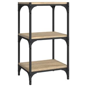 vidaXL Bokhylle sonoma eik 40x33x70,5 cm konstruert tre og st&aring;l