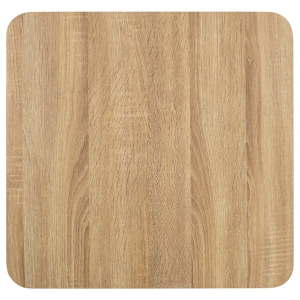 vidaXL Bistrobord lysebrun 50x50 cm MDF