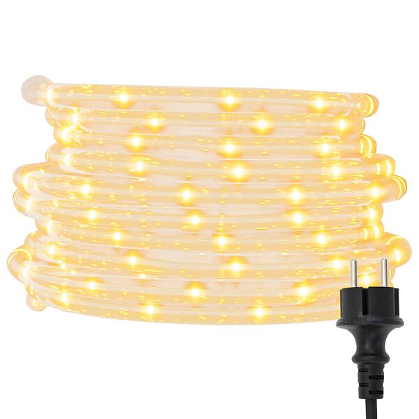 vidaXL Lyskabel med 2400 LED Varmhvit 100 m PVC