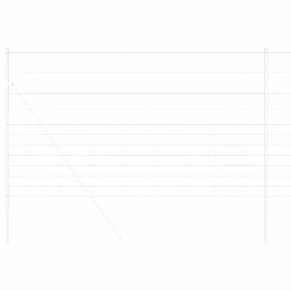 vidaXL Jordegjerde s&oslash;lv 50 x 1,4 m Galvanisert st&aring;l