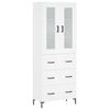 vidaXL Highboard hvit 69,5x34x180 cm konstruert tre