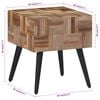 vidaXL Sidebord 40x40x45 cm heltre gjenvunnet teak