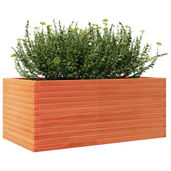 vidaXL Plantekasse voksbrun 110x60x45,5 cm heltre furu