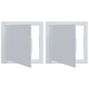 vidaXL Tilkomstpaneler 2 stk. Hvit 20 x 20 cm ABS-plast