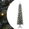 vidaXL Kunstig juletre gr&oslash;nn 210 cm PVC og plast og st&aring;l